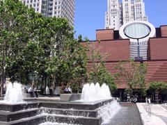 San Francisco Museum of Modern Art view from Yerba Buena Gardens