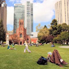 Yerba Buena Gardens facing Mission Street