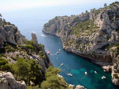 Parc national des Calanques coastline in South France