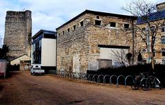 Bicycle racks in Oxford Castle Quarter