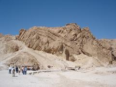 View of Ta-szet-Neferu at Thebes West Bank Valley of the Queens