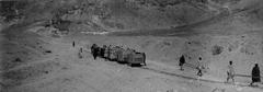 Transport of antiquities during Schiparelli excavations in the Valley of the Queens, circa 1906