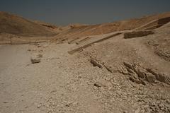 View of the Valley of the Queens, near Luxor, Egypt