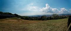 Panoramic view of the Botanical Gardens of Barcelona and 1992 Summer Olympics site from Montjuïc