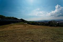 Panorama view of El Jardí Botànic de Barcelona and 1992 Summer Olympics site