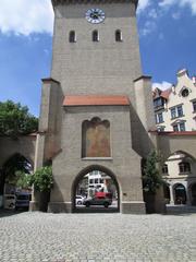 The central tower serving as the original gateway into Munich