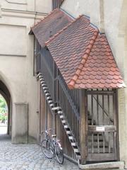 Doorway into the Isartor towers