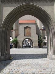 Central portal of the Isartor through the barbican