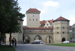 Isartor Barbican gateway tower in Munich