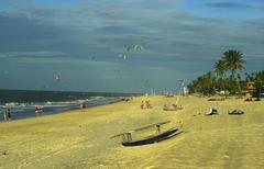 Cumbuco beach with sand dunes and ocean