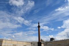 Alexander Column in Palace Square, St. Petersburg