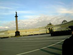 Alexander Column in Palace Square, Saint Petersburg, Russia