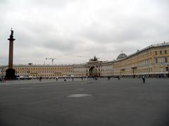 Palace Square in Saint Petersburg with Alexander Column