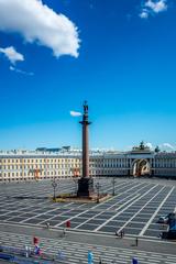 race on Palace Square viewed from the Hermitage Museum