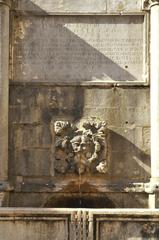 Onofrio's Fountain detail in Dubrovnik