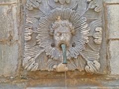 Mascaron of the big Onofrio's fountain in Dubrovnik