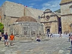 The big Onofrio's fountain in Dubrovnik, Croatia