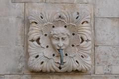 Stone gargoyles in Dubrovnik