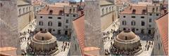 3D view of Onofrio fountain from Dubrovnik wall