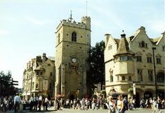 St Martin's tower and HSBC Bank at Carfax, Oxford