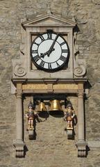 Carfax Clock face on east side of Carfax Tower in Oxford