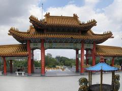 Thean Hou temple entrance gate in Kuala Lumpur