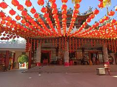 Thean Hou Temple in Kuala Lumpur during Chinese New Year celebration