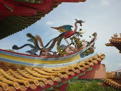 Roof decoration and eaves of Thean Hou Chinese Temple