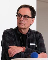 Gerhard Steidl during the event 'Book Building' in front of Dayanita Singh's exhibition 'Dancing with my camera' in Munich, 2022