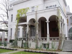 Villa Stuck courtyard in Munich with neoclassical art nouveau design