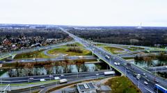 A23 Knoten Prater Blick nach Norden