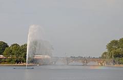 Hamburg Binnenalster Alster Fountain