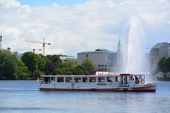 Ammersbek ship from 1947 on a waterway