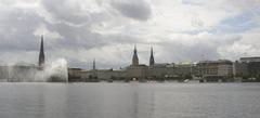 Binnenalster in Hamburg, Germany