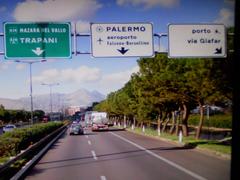 A19 highway near the Giafar junction for Palermo