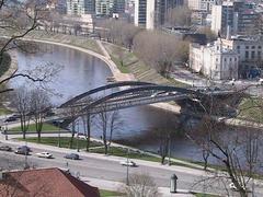 Mindaugas Bridge over the Neris River in Vilnius