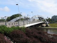 Mindaugas Bridge across river Neris in Vilnius