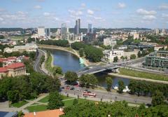 Neris River in Vilnius, Lithuania