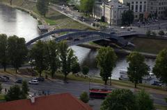 Karaliaus Mindaugo Bridge over the river Neris