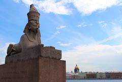 Sphinxes at Universitetskaya Embankment in Saint Petersburg