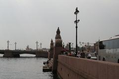 Quay with Sphinxes in Saint Petersburg, Russia