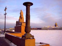 Sphinx at the descent to the Neva in St. Petersburg