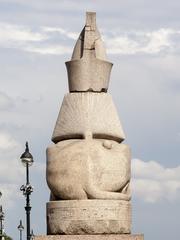 Back of sphinx statue in St. Petersburg