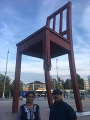 Broken Chair Monument in Geneva