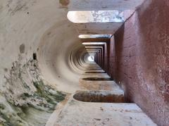 St. Angelo Fort with old prison cells and lush surroundings