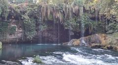 View of Düden Waterfalls in Antalya