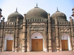 Domes of Khan Mohammad Mirdha's Mosque in Old Dhaka, Bangladesh