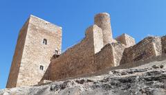 view of the walls of Castillo de La Guardia de Jaén