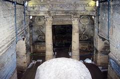 Chapel entrance at Kom el-Shuqafa