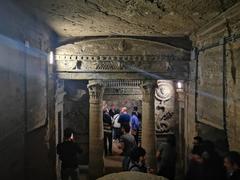 Catacombs of Kom El Shoqafa in Alexandria, Egypt